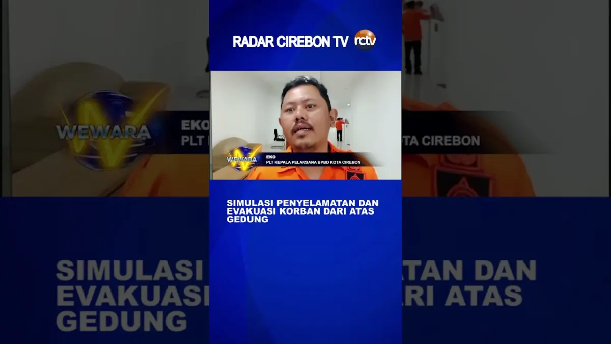 Simulasi Penyelamatan Dan Evakuasi Korban Dari Atas Gedung