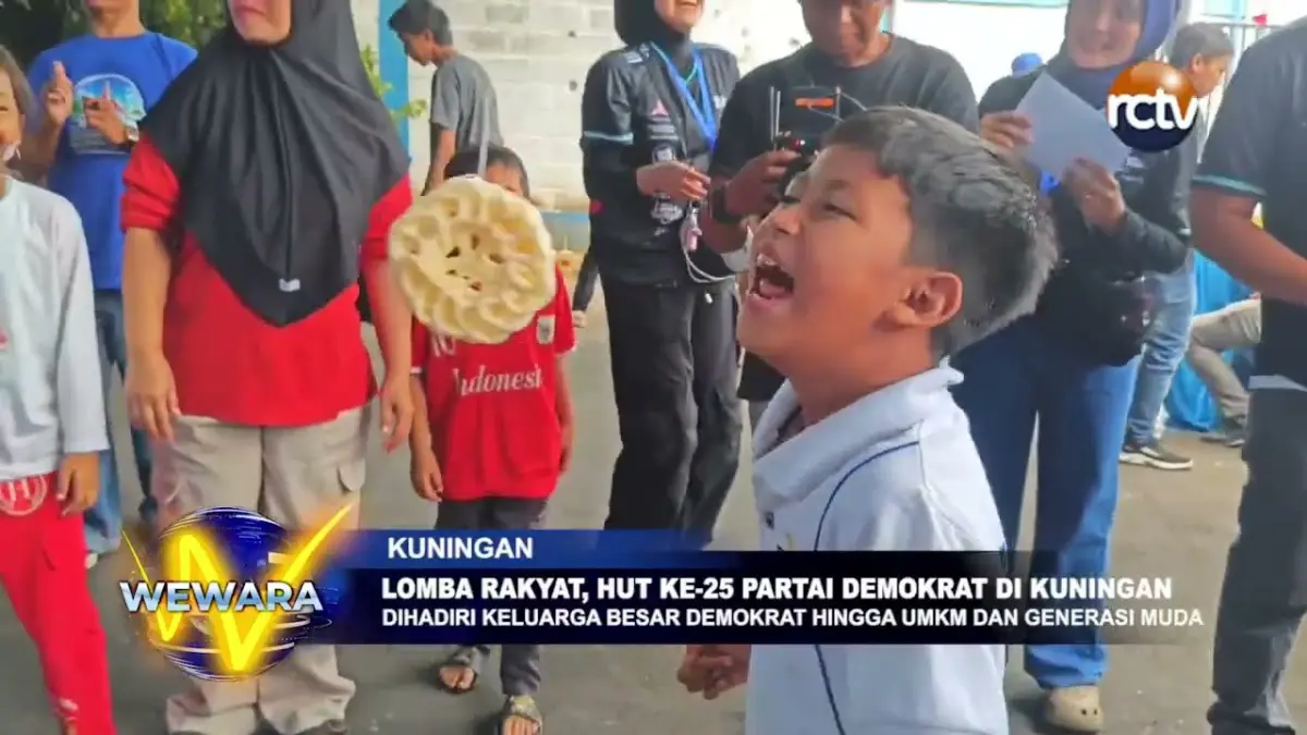 Lomba Rakyat, HUT Ke-25 Partai Demokrat Di Kuningan