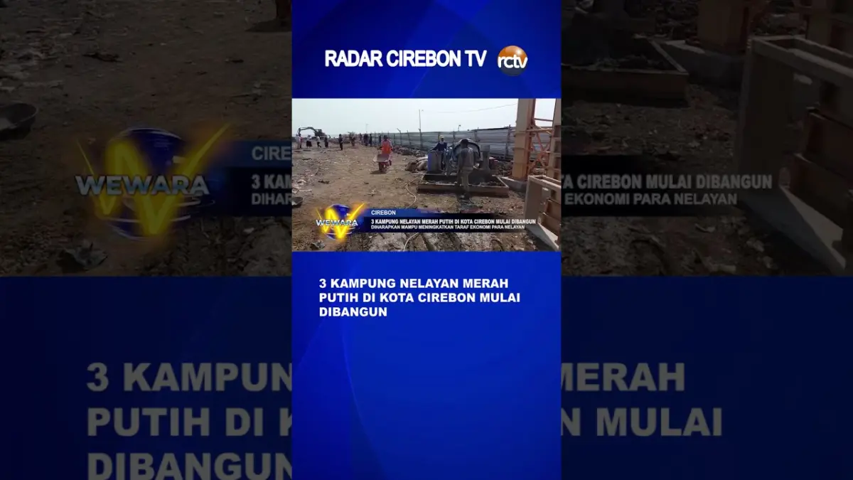 3 Kampung Nelayan Merah Putih Di Kota Cirebon Mulai Di Bangun