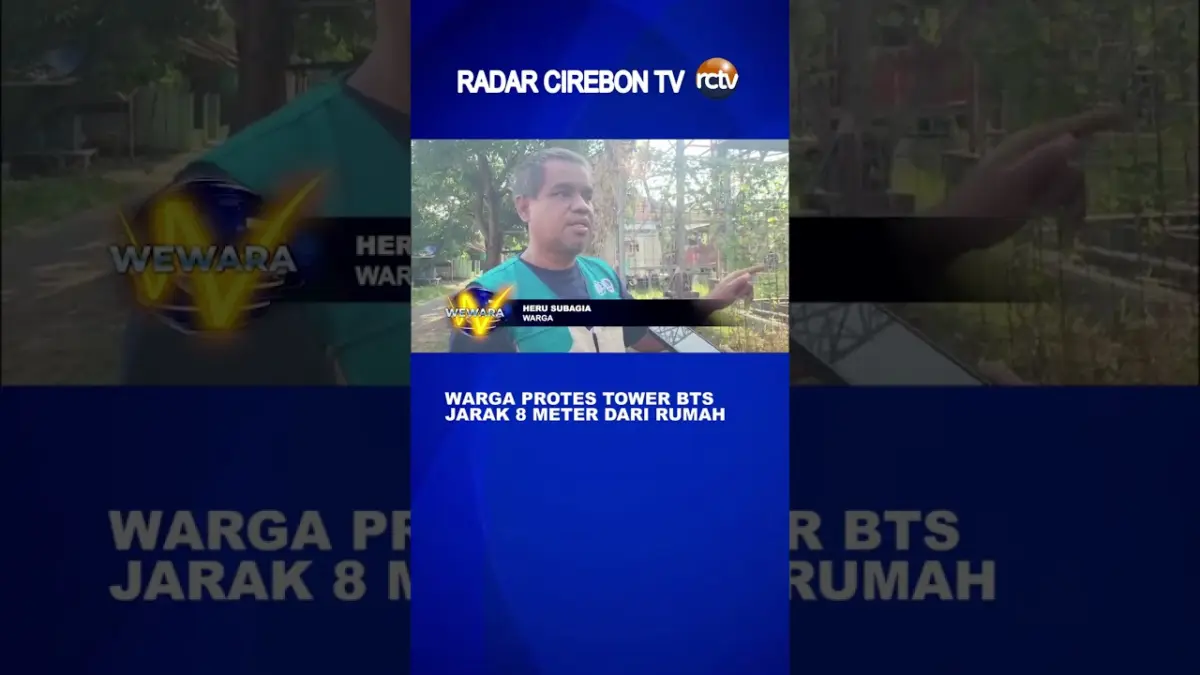 Warga Protes Tower BTS Jarak 8 Meter Dari Rumah