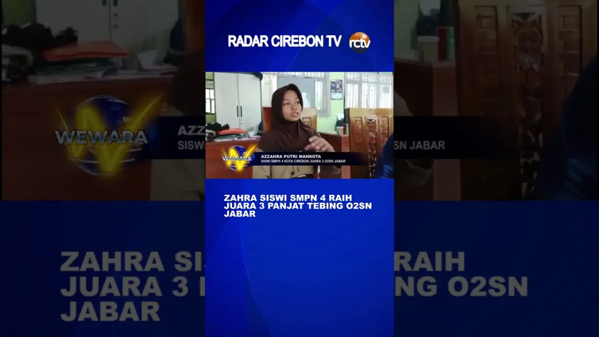 Zahra Siswi SMPN 4 Raih Juara 3 Panjat Tebing O2SN Jabar