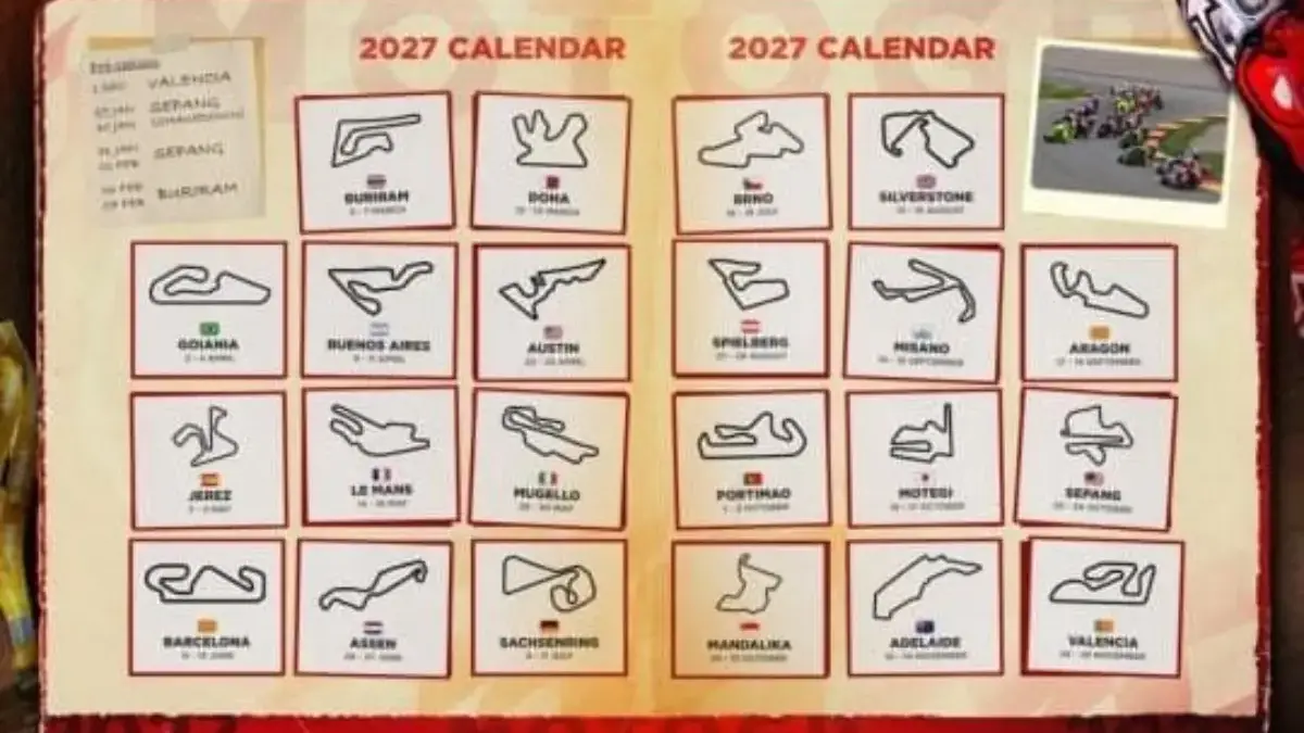 Kalender MotoGP 2027 Resmi Dirilis! Ada 22 Seri, Mandalika Tetap Jadi Tuan Rumah foto