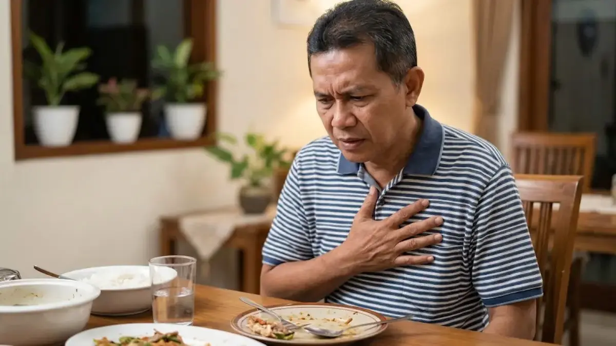 Sering Dada Sesak Setelah Makan? Jangan Selalu Dikira GERD, Bisa Jadi Tanda Jantung foto