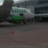 Suasana Bandara Soekarno-Hatta yang sepi akibat penutupan sementara imbas abu vulkanik Gunung Anak Krakatau