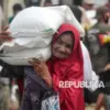 Menteri Pertanian Andi Amran Sulaiman saat memberikan keterangan pers soal kenaikan harga beras.