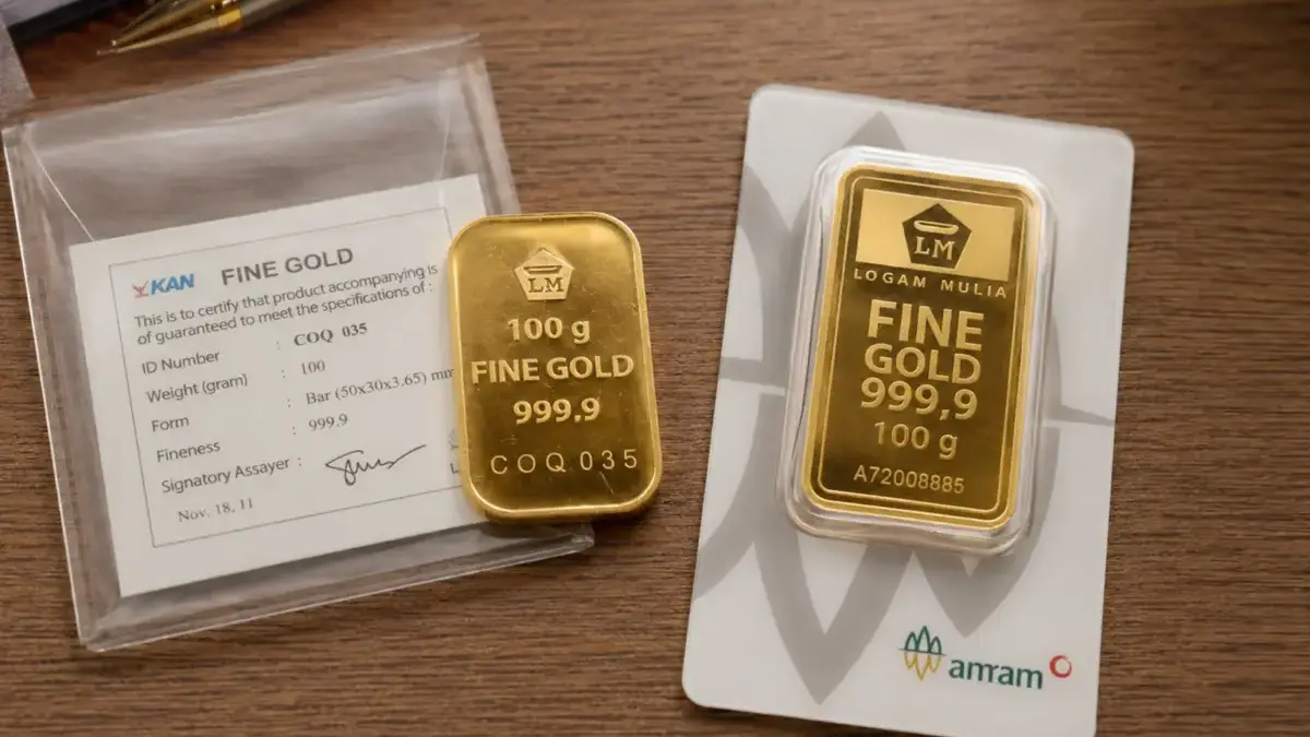 Update Harga Emas Antam Terbaru Hari Ini 21 September 2026, Turun Rp10.000 Per Gram ilustrasi emas