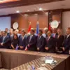 Menko Perekonomian Airlangga Hartarto saat berpidato di Canada-ASEAN Business Council Executive Dialogue di To