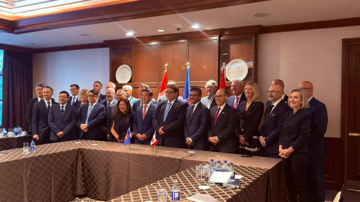 Menko Airlangga Ajak Pelaku Usaha ASEAN-Kanada Maksimalkan ICA-CEPA Menko Perekonomian Airlangga Hartarto saat berpidato di Canada-ASEAN Business Council Executive Dialogue di To