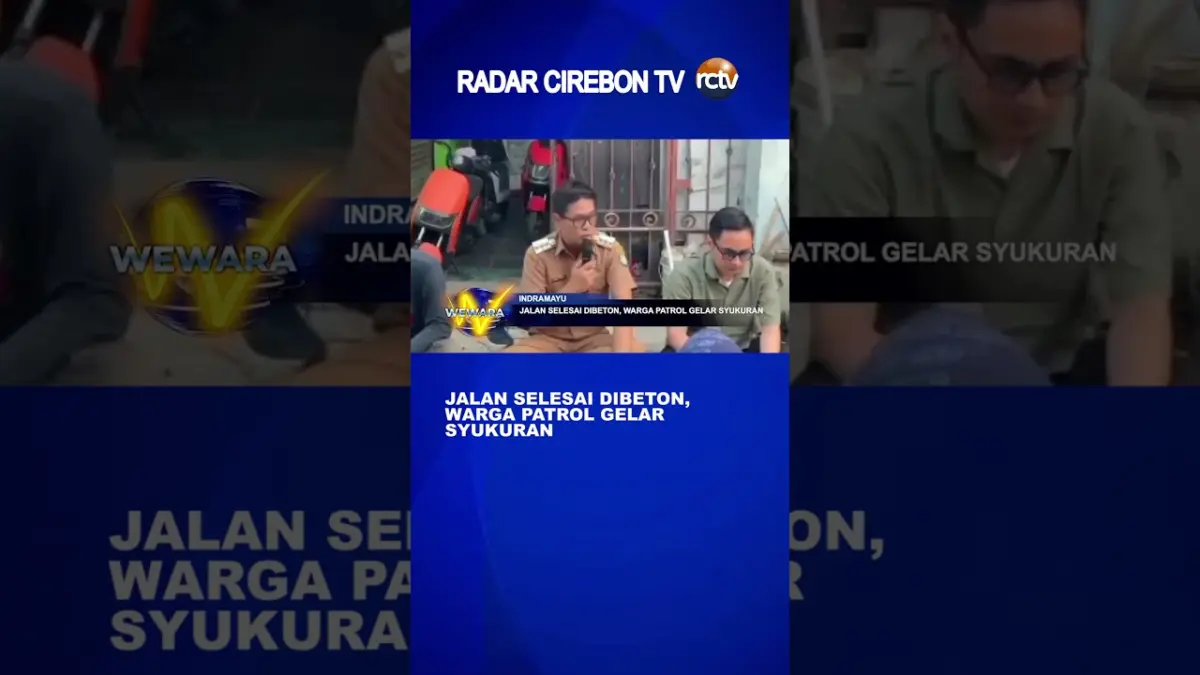 Jalan Selesai Dibeton, Warga Patrol Gelar Syukuran
