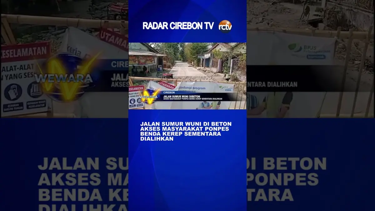 Jalan Sumur Wuni Dibeton, Akses Masyarakat Ponpes Benda Kerep Sementara Dialihkan - Video Jalan Sumur Wuni Dibeton, Akses Masyarakat Ponpes Benda Kerep Sementara Dialihkan