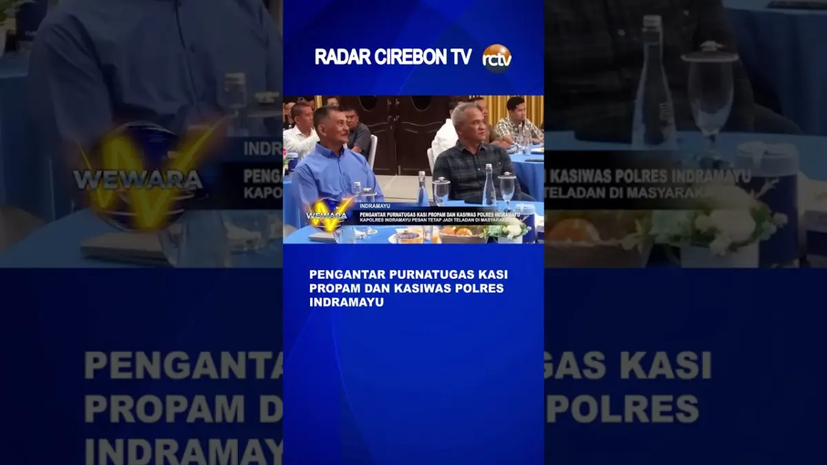 Pengantar Purnatugas Kasi Propam Dan Kasiwas Polres Indramayu