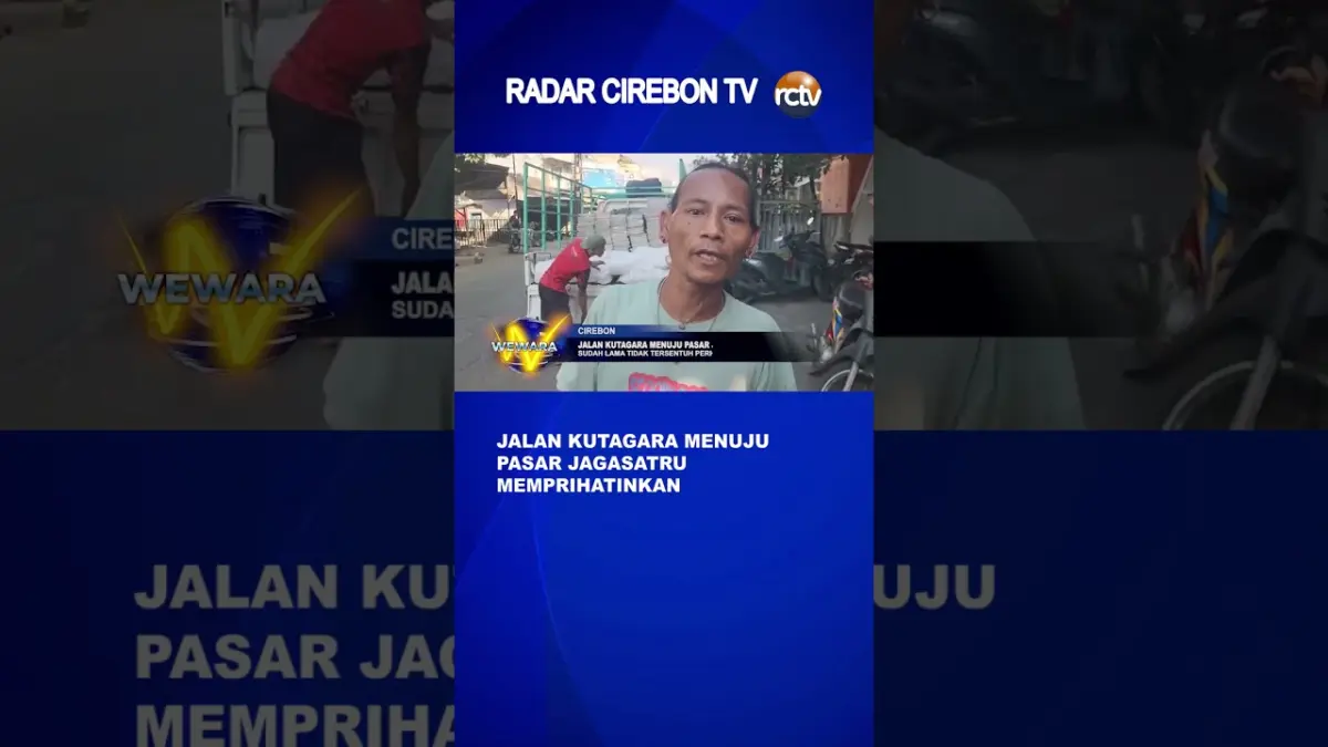 Jalan Kutagara Menuju Pasar Jagasatru Memprihatinkan