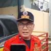 Kepala Pelaksana BPBD Majalengka Agus Tamim saat memberikan keterangan soal kekeringan dan karhutla.