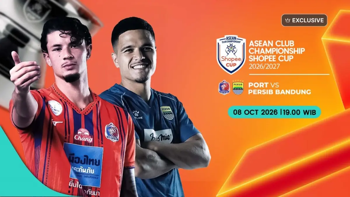 Siaran Langsung Pertandingan Port FC vs Persib Bandung Shopee Cup 2026, Nonton di Mana? ASEAN Club Championship