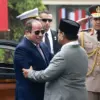 Presiden Prabowo Subianto dan Presiden Mesir Abdel Fattah