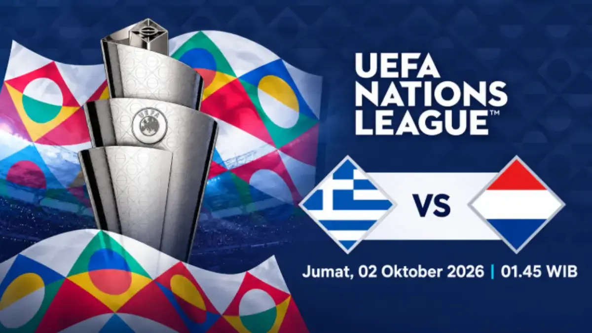 Siaran Langsung Pertandingan Yunani vs Belanda di UEFA Nations League 2026/2027, Tayang TV Mana? UEFA Nations League