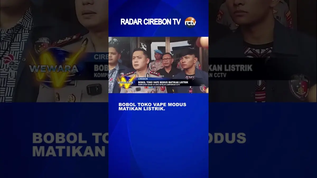 Bobol Toko Vape Modus Matikan Listrik