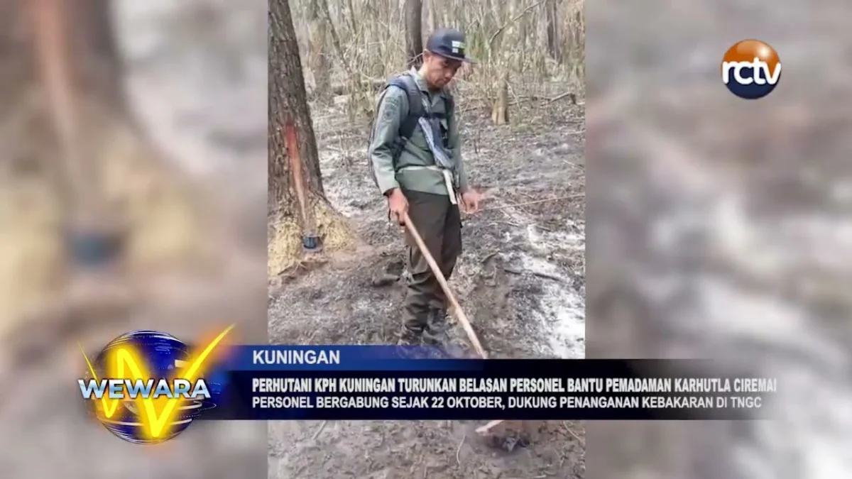 Perhutani KPH Kuningan Turunkan Belasan Personel Bantu Pemadaman Karhutla Ciremai