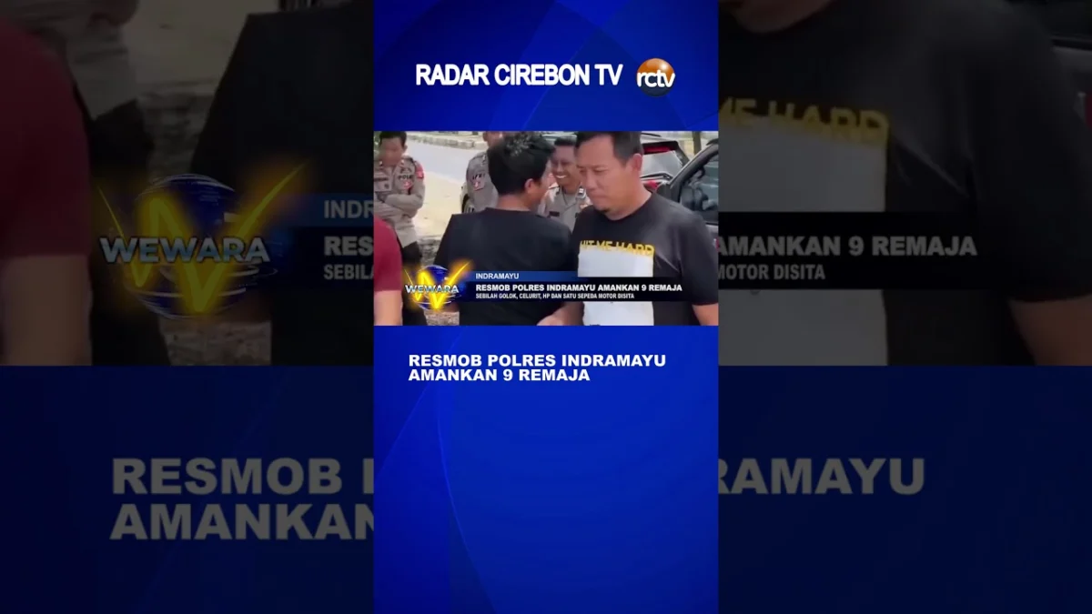 Resmob Polres Indramayu Amankan 9 Remaja