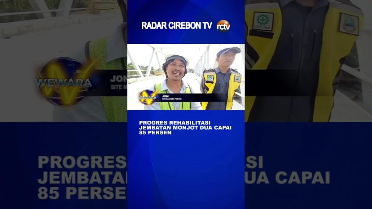 Progres Rehabilitasi Jembatan Monjot Dua Capai 85 Persen