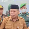 Bupati Majalengka Eman Suherman saat memberikan keterangan terkait rencana masuknya Kemenhan dan PTDI ke Kerta