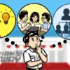 Ilustrasi tiga pilar reshuffle yang terlupakan: pola pikir, budaya, dan struktur.
