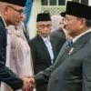 Presiden Prabowo Subianto saat memimpin pelantikan pejabat baru di Istana Merdeka, Jakarta.